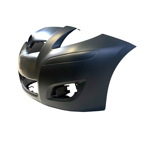 Image of FitParts Compatible with Toyota Yaris 2009-2011 Front Bumper Cover | Primed, With Fog Light Holes, Without Parking Sensor Holes, Hatchback, Ready to Paint, OEM 5211952961, TO1000352