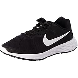 NIKE Revolution 6 Flyease Next Nature, Low Top Hombre, Black/White-Iron Grey, 42 EU