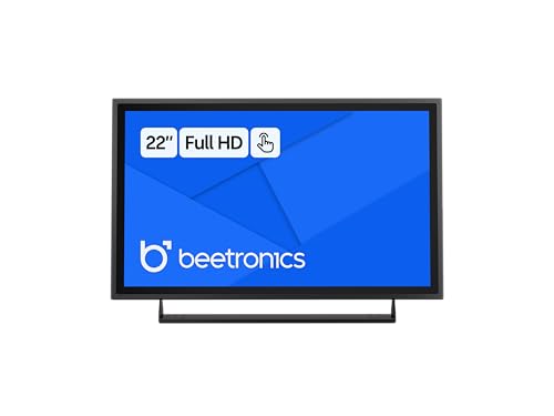 Image of Beetronics 22 Inch Touchscreen Monitor | Full HD 1080p | 22TS7M - Industrial-Grade, Professional 10-Point Multi Touch Display for PC, Mac, Linux - HDMI, DisplayPort, USB-C, VGA Inputs