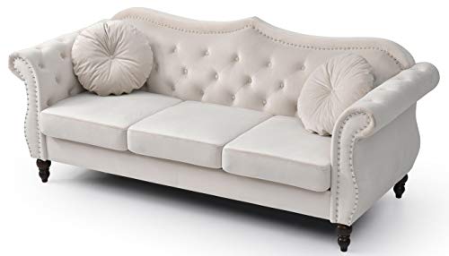 Glory Furniture Hollywood Sofas, Ivory #TOP3