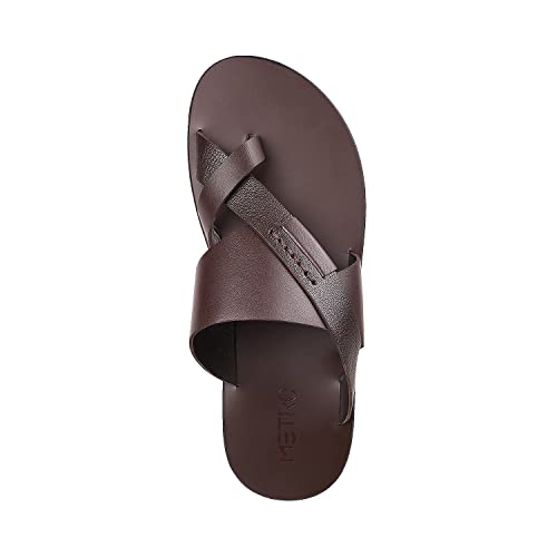 Image of Metro Men's Faux Leather Stylish Casual Sandals
