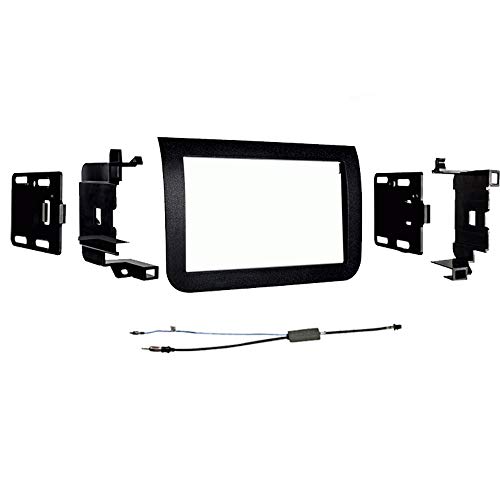 Harmony Audio METRA Bundle Compatible with 2014-2018 Ram Promaster 99-6518B ISO Mount Radio Bracket Painted Matte Black with HA-40EU55 Antenna Adapter