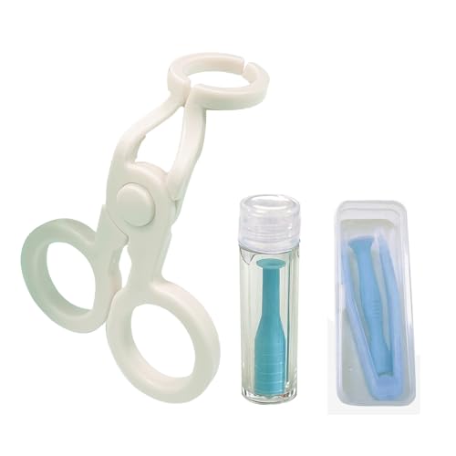 Howinn Contact Lens Applicator Tool, Contact Lens Remover Tool, Eye Opener for Contacts Lens Wearing Aids, Sucker/Tweezer with Soft Tip, Easy to Use Travel Size