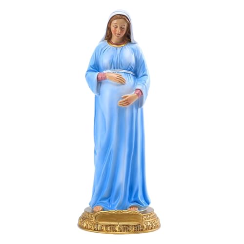 Statue Vierge Enceinte déco chrétienne pour maison et ornement bureau - 2