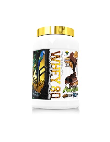iO.GENIX - WHEY 80 PROFESSIONAL 1 KG | Proteína | Concentrado de Suero de Leche | En Polvo (Chocolate Amazónico)
