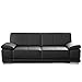 Produktbild CAVADORE 3-Sitzer Sofa Corianne / Echtledercouch im modernen Design / Mit Armteilverstellung / 217 x 80 x 99 / Echtleder schwarz