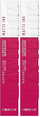 Maybelline New York, SuperStay Matte Ink, Pintalabios Mate de Larga Duración, Tono 120 Artist (Paquete de 2)