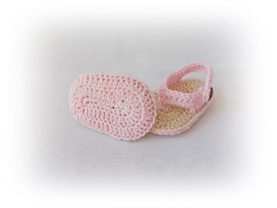 Crochet Baby Flip Flops Baby Sandals, Crochet Baby Girl Shoes (6-9 months)