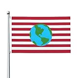 POOEDSO Futurama Earth Flag Flags 3x5 Ft Outdoor Double Sided Flag Polyester Lightweight Flags Funny Home Yard Decoration 3by5 Flags
