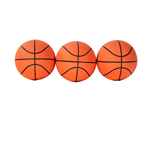 ESPN Size 3 Basketball, Indoor & Outdoor 3-Pack, 7-inch Diameter Durable Rubber Ball, Perfect for Arcade Games