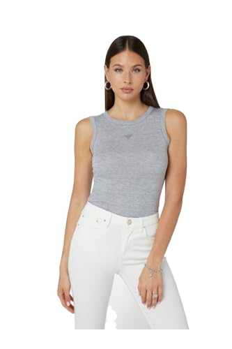 Débardeur uni jeans GUESS haut sans manches coton femme