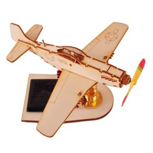 Kit en bois de bureau Mustang solaire en découpe laser premium