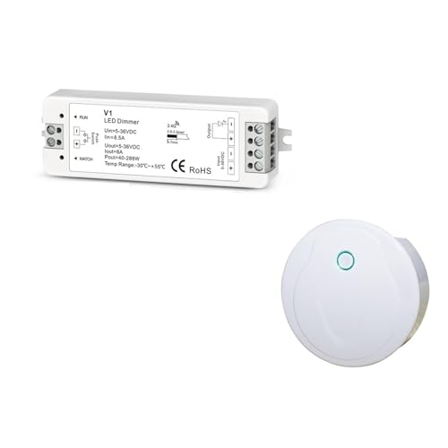 LED �����X�C�b�` 12V 24V PWM LED �^�b�` ���C�����X�����R�� 5V 36V �X�}�[�g �����R���g���[���[�P�F LED ���C�g�X�g���b�v�p(Model G)