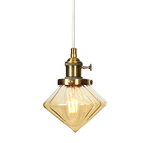 Iluminación ajustable HNVBDOPAE con metal cepillado de latón y interruptor