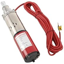 Well Pump Deep Well Water Pump Stainless Steel DC 12V 250W 5.5GPM 4800 RPM 82Ft High Lift