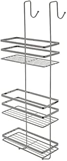 3 Tier Shower caddy Non Rust Large Hanging Bathroom Organiser Unit Shower Rack Storage Caddy With Extra Deep Baskets (White)