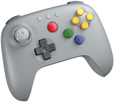 （23:30時点） 8BitDo 64 Bluetooth Controller for Analogue 3D, Switch, Switch 2, Windows, and Android (Grey)
