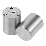 Mikikit Verstellbares Kunststoff Buchstabenstempel Abc 8x10mm mit Stempelform 2 Stück-pack für Büro und Schule