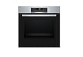 Bosch HBF114BS1 Serie 2, Forno da incasso, Cottura uniforme fino a 3 livelli, Manopole a scomparsa, Display digitale LED rosso, Idrolisi, Acciaio, 60 x 60 cm, Versione Esclusiva Amazon