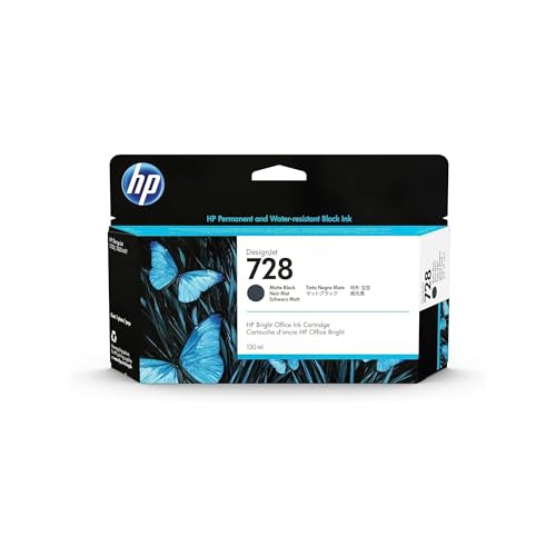 HP 728 Nero Opaco, Cartuccia Inchiostro Originale