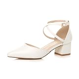 Taille : 6 Royaume-Uni Femmes Talon mi-Bloc lanières croisées Deux Parties Chaussures Babies Escarpins Sandales Pointure 6 39