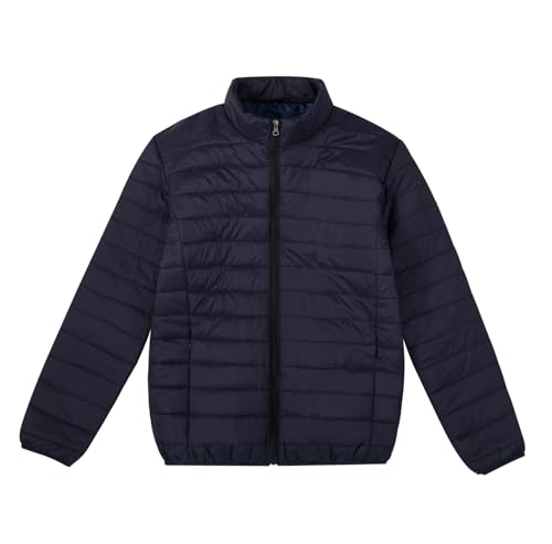 Image of MADHERO Mens Puffer Jacket Packable Lightweight Water-Resistant Stand Collar Down Alternative Puffy Outerwear Coat