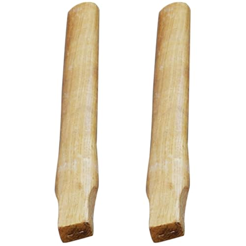 BESTOYARD Wooden Axe Handle Replacement 13.77 Inch Durable Wood Handle for Axe Fitting Hatchet Outdoor Hunting Game Processing Tool