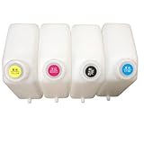 XJcKOz 4 Color Ink Bottle for Bulk Ink System Compatible with Roland Mutoh Mimaki All Large Format Printer Ink Tank(1.5L)