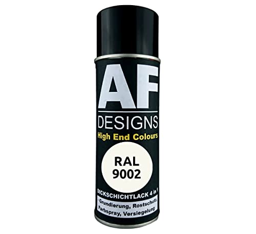 Alex Flittner Designs Rostschutzlack 4in1 RAL 9002 Grauweiss Metall Schutzlack Spray Rostschutzfarbe Sprühdose