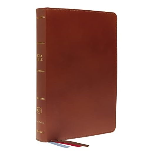 KJV, Preaching Bible, Premium Calfskin Leather, Brown, Comfort Print: Holy Bible, King James Version