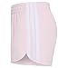adidas Girls' 3-Stripes Mesh Shorts, Clear Pink Adi, L