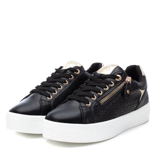Xti Para Mujer. 14222904-NEGRO Zapatillas 142229 Negro (36), Plano, Cordones, Casual - 5