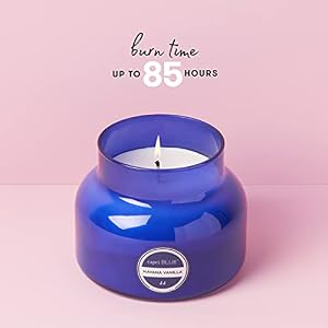 Capri Blue Scented Candles Soy Candle Wax Blend Jar Candles Blue Candle Gifts for Women Men Luxury Candles for Home Scented with Vanilla Bergamot Sandalwood Havana Vanilla 19 oz
