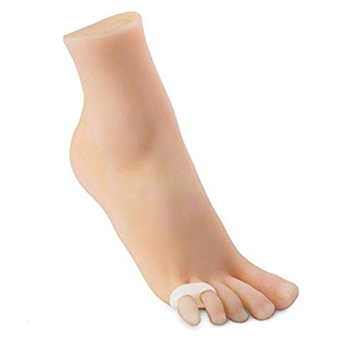 Silipos 92830 No-Slip Little Buddy Spacer - (Pack of 4) Anti Allergy, Latex Free Twin Toe Spreader for Bunions, Overlapping Toes. Foot Care Insoles