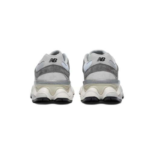 New Balance 9060 Unisex Sneakers, Gray, Tan, Off White, 9.5 US Women/8 US Men - Thumbnail 4