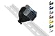 Hutschienenhalter/Adapter Mini für Shelly 2.5 / EM DIN Rail bracket (35mm) (Schwarz (Prime))