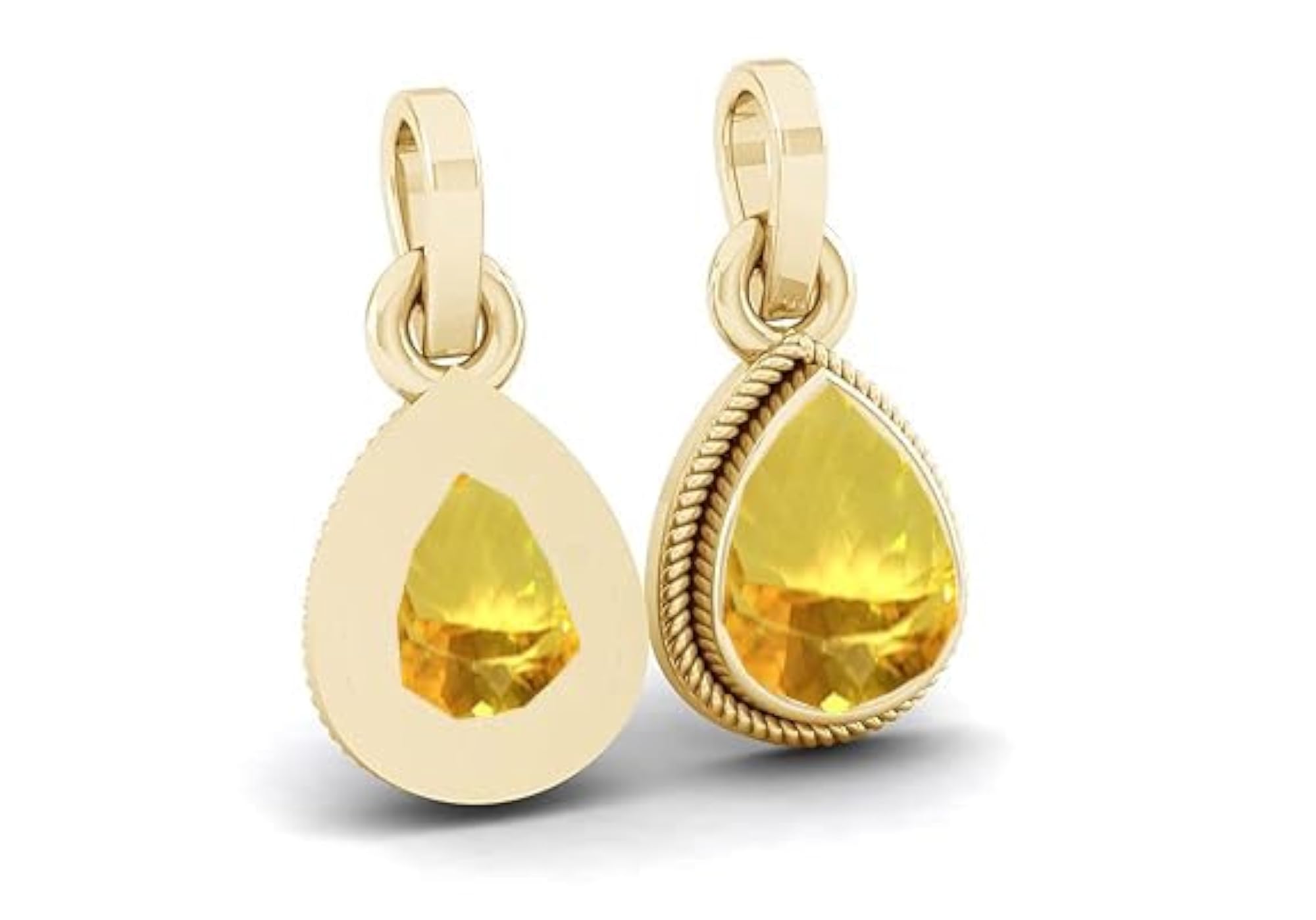 16.25 Ratti Natural Citrine Gold Plated Pendant for All