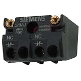 SIEMENS 52BAJ Hazardous Location Touch Safe Contact Block, Gold Flashing, 1 NC