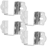 MAGICLULU 4 Pezzi Staffe per Telaio Testiera U in Acciaio Inox