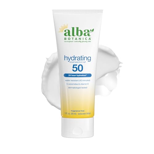 Alba Botanica Sunscreen Lotion, SPF 50, Island Vibe, 3 Oz