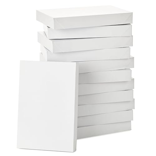 Hallmark 17' XL Gift Boxes with Lids (12 White Robe Boxes, White) for Birthdays, Graduations, Christmas, Weddings, Bridal Showers