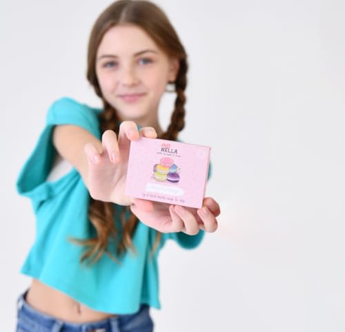 Kinder-Make-up-Set mit Lidschatten-/Rouge-Palette mit Spiegel und Pinsel (Macaroon Magic)