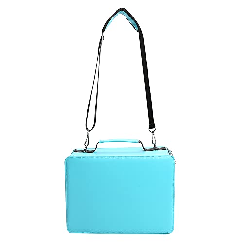 Lbxgap Marker Pen Organizer Case 224 Slots Large Capacity With Handy Wrap Portable Multilayer Holder For Prismacolor Watercolor Pencils & Gel Pen Markers(Blue) #TOP4