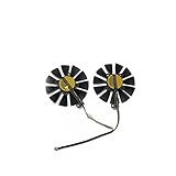 Voltaje: DC 12V djkyu 8 7mm GTX1060 GTX1070 RX480 Fan más frío Apto for ASUS GTX 1060 1070 RX 480 Tarjeta Grafica T129215SU PLD09210S12HH 2 Ventiladores de enfriamiento de 8 mm (Blade Color : C)