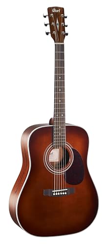 Cort EARTH70BR Earth Series Guitarra acústica Dreadnought, café