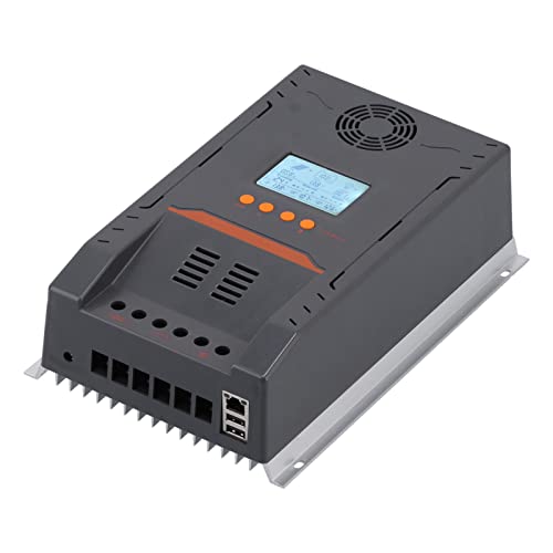 Regulator ładowania Słonecznego MPPT, Regulator do Paneli Słonecznych z Wejściem 100A 12V/24V DC z Wyświetlaczem LCD, do ładowania Akumulatorów Litowych z żelem
