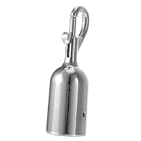 Set Di 5 Ganci In Metallo A Doppio Per Corde E Ringhiere – Facili Da Installare, Colore Argento, Dimensioni 9,5x3x3 Cm
