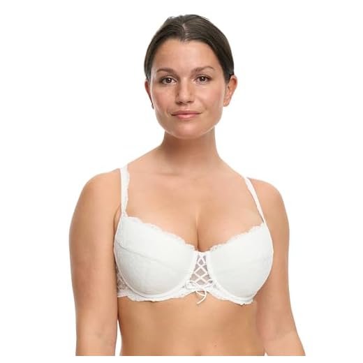 Susa Damen BH (Push-up) 7667, Gr. 85B, Weiß (003)