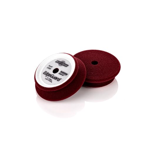 Image of Buff and Shine - EdgeGuard Foam Buffing Pads - Maroon - 3 inch Medium Cut Pad - Pack of 2