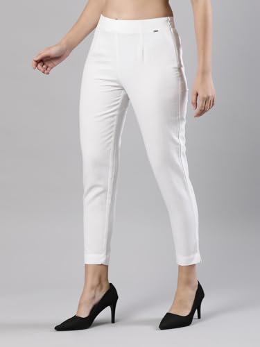 Image of Femmora Comfortable Fit Solid Straight Pant, Breathable Cotton Fabric with Side Zip Button Closure, for Women, Pack of 1